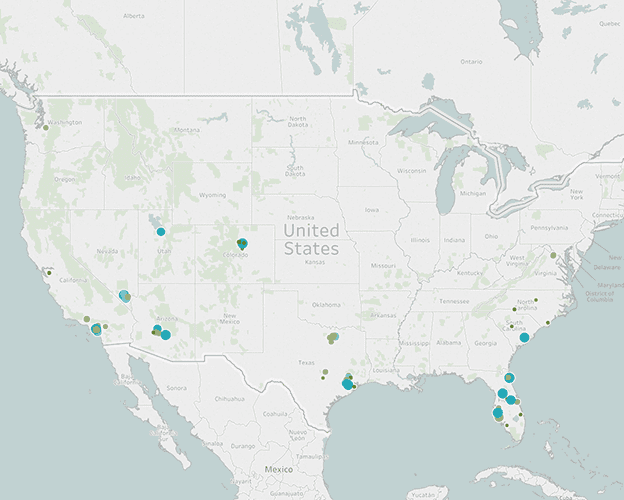 Advisory Top Selling Master Planned Communities Interactive Map Thumbnail