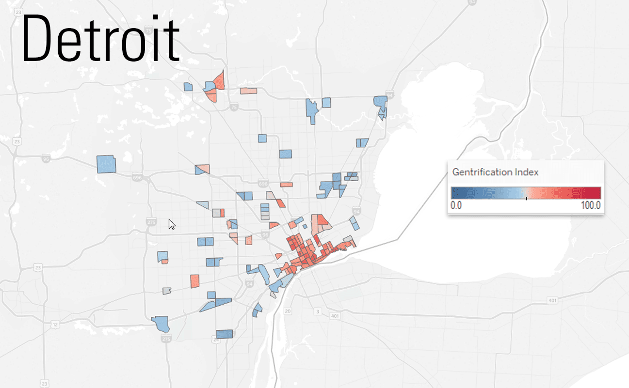 Gentrification Index Map