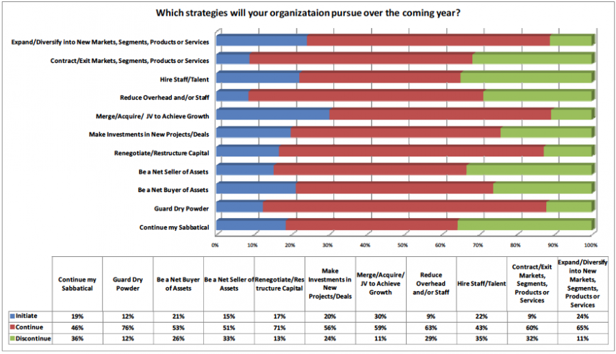 Strategies organization will pursue over the year